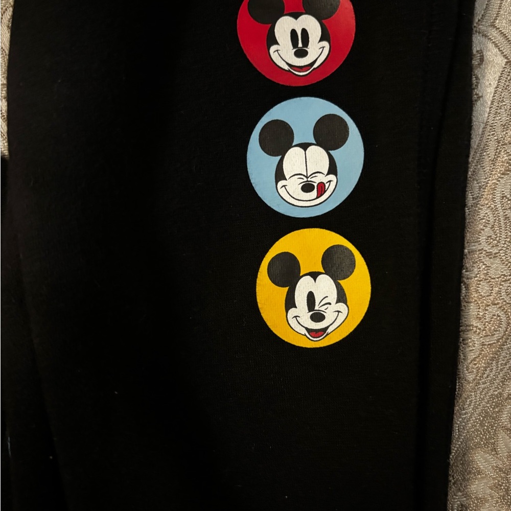 GAP Black Hoodie and Pants Set with Mickey Mouse EUC - Picture 4 of 4